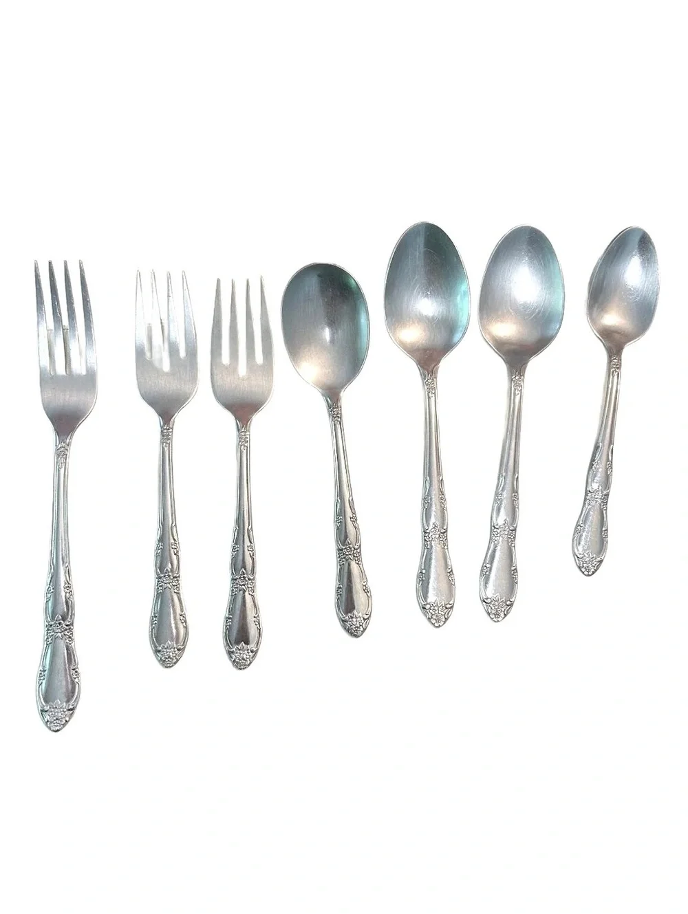 Vintage WM A Rogers/Oneida Stainless Ornate Silverware Lot